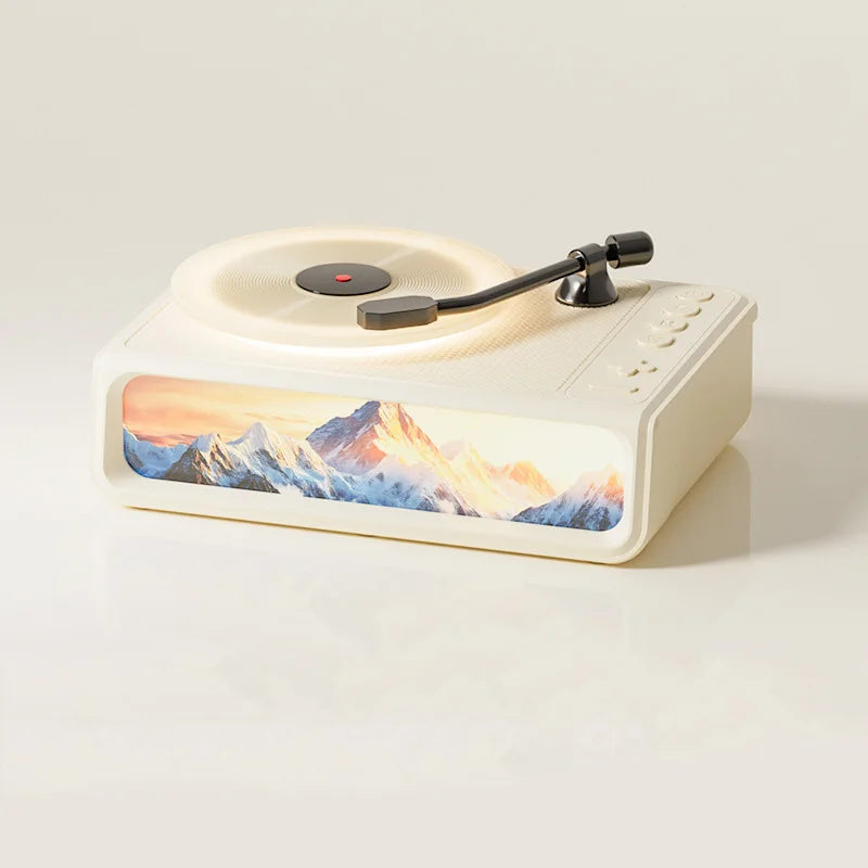 Retro Disc Aromatherapy Bluetooth Speaker Bedroom Atmosphere Light Home Decoration Vinyl Record Music Player Audio Night Light