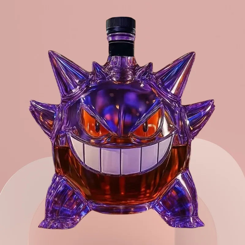 Gengar Crown Royal Whiskey Bottle Empty Glass Bottle Gift