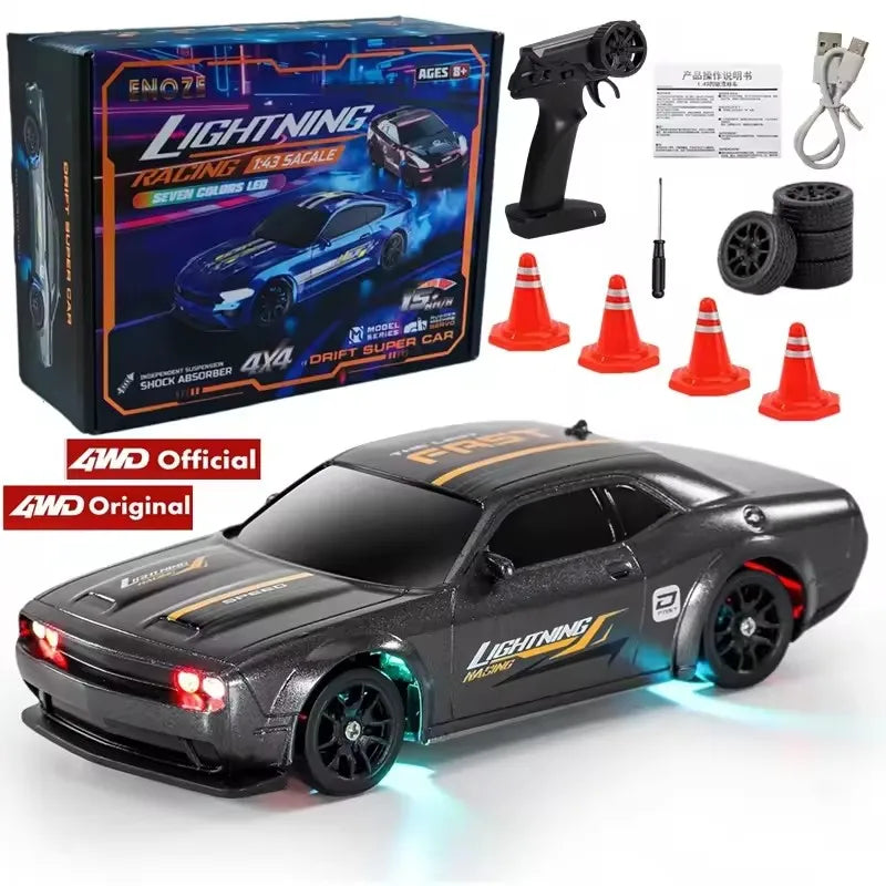 1/64 2.4G High speed Drift Rc Car 4WD Remote Control Car Four Wheel Drive Radio Controlled Mini RTR Racing Model Boy Toy Gift