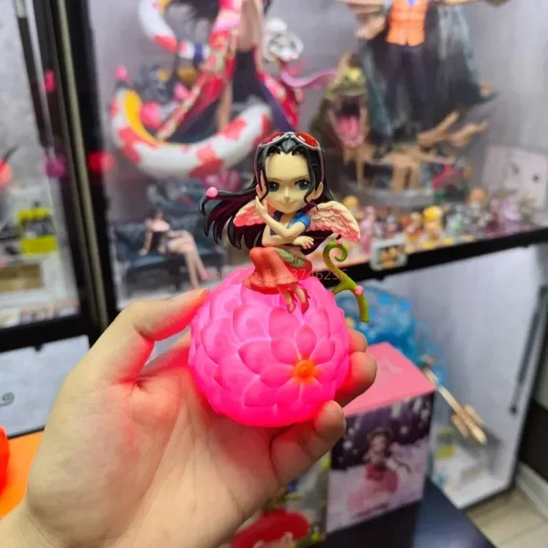 New Hot One Piece Themed Night Light - Devil Fruit Style Robin & Ace Anime Figurine Model Kawaii Desktop Lamp Toys Perfect Gifts