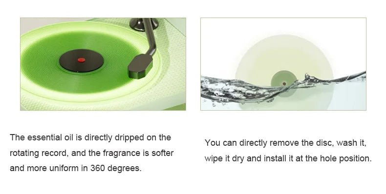 Retro Disc Aromatherapy Bluetooth Speaker Bedroom Atmosphere Light Home Decoration Vinyl Record Music Player Audio Night Light