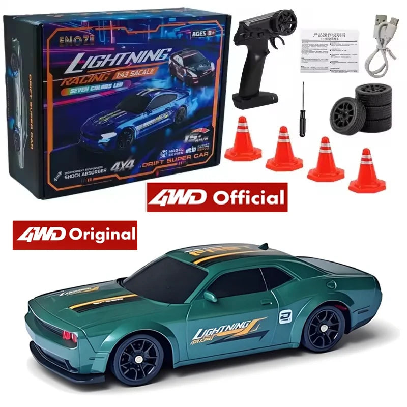 1/64 2.4G High speed Drift Rc Car 4WD Remote Control Car Four Wheel Drive Radio Controlled Mini RTR Racing Model Boy Toy Gift