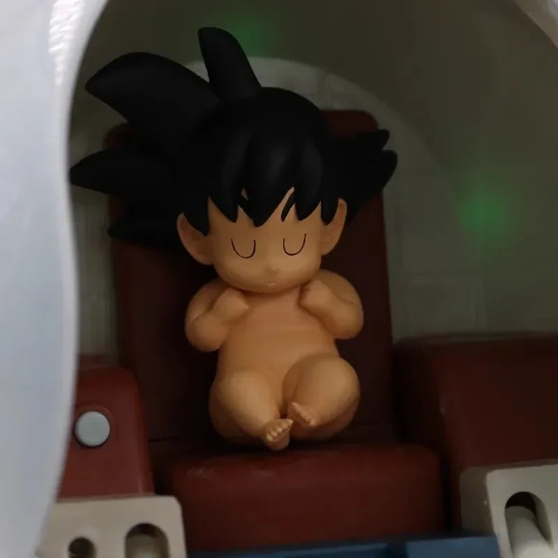 Dragon Ball Super Saiyan Goku Vegeta Space Capsule Spaceship Luminous Decoration Model Desktop Ornaments Collections Toy Gift