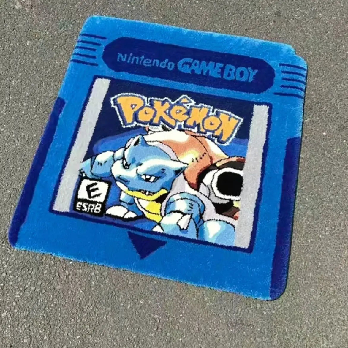 Cartoon Pokemon Game Cartridge Design Plush Carpet Anime Pikachu Gengar Charizard Mewtwo Lounge Rug Bedroom Floor Mat Home Decor