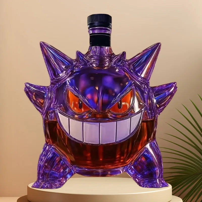 Gengar Crown Royal Whiskey Bottle Empty Glass Bottle Gift