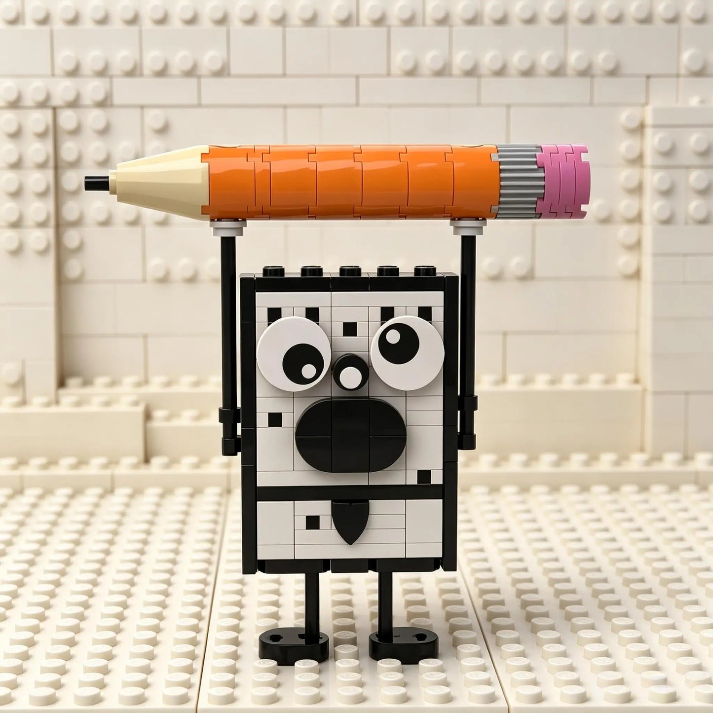 83PCS Animated Movie Figure Pineapple Pencil Anime Graffiti Doll Building Block Model Kids Puzzle Assembly Toys Birthday Gift