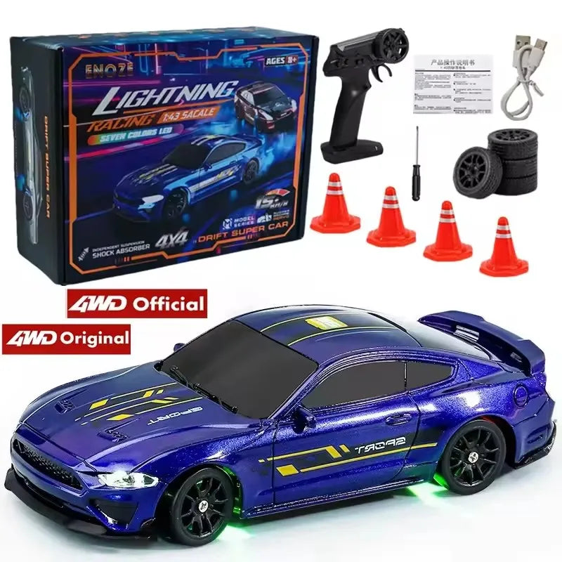 1/64 2.4G High speed Drift Rc Car 4WD Remote Control Car Four Wheel Drive Radio Controlled Mini RTR Racing Model Boy Toy Gift